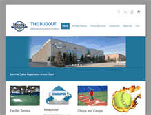 Tablet Screenshot of dugoutbaseball.ca